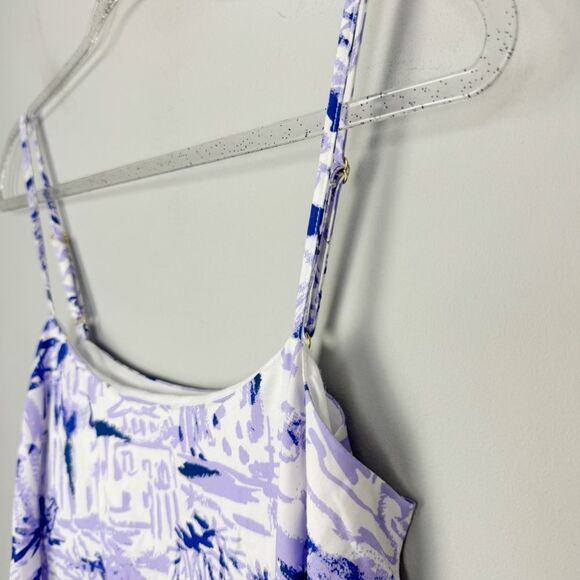 LILLY PULITZER | Franni Cropped Top Lilac Verben Rock the Dock Women’s Size 2 - Picture 4 of 11